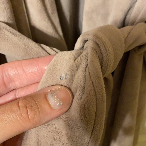 Vintage Christian Dior Monsieur tan plush velvet logo robe, one size - Picture 8 of 11